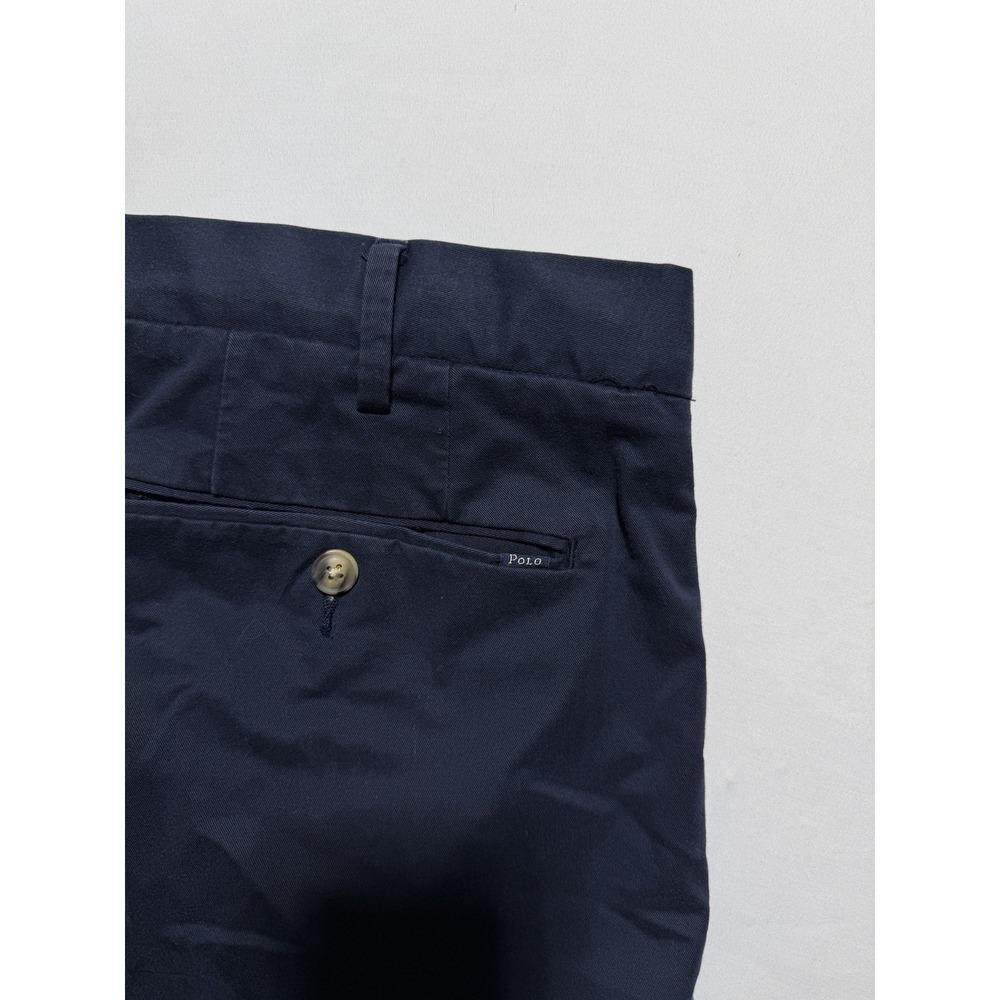 Polo Ralph Lauren Mens Navy Chino Pants 40x32 Stretch Classic Fit Cotton - Picture 12 of 12